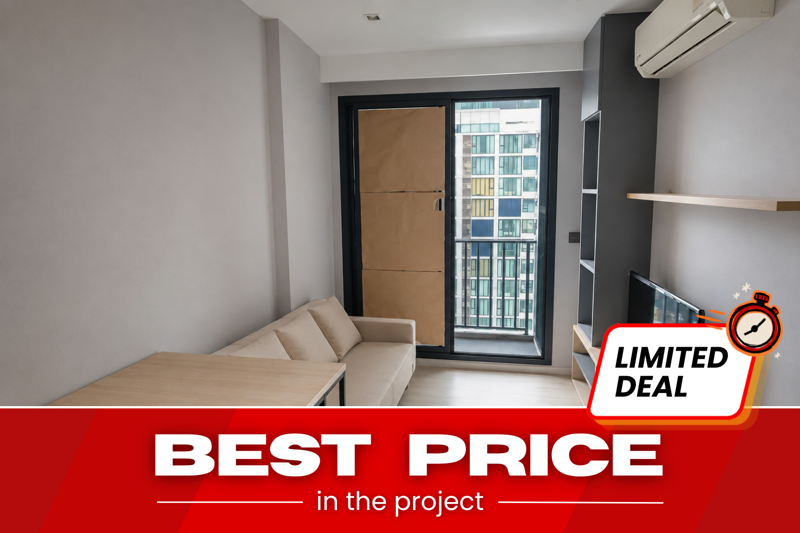 Rare Deal คอนโด 1BR M Thonglor 10 วิวเมือง ต่ำกว่าตลาด 28.17% - [U5832564]