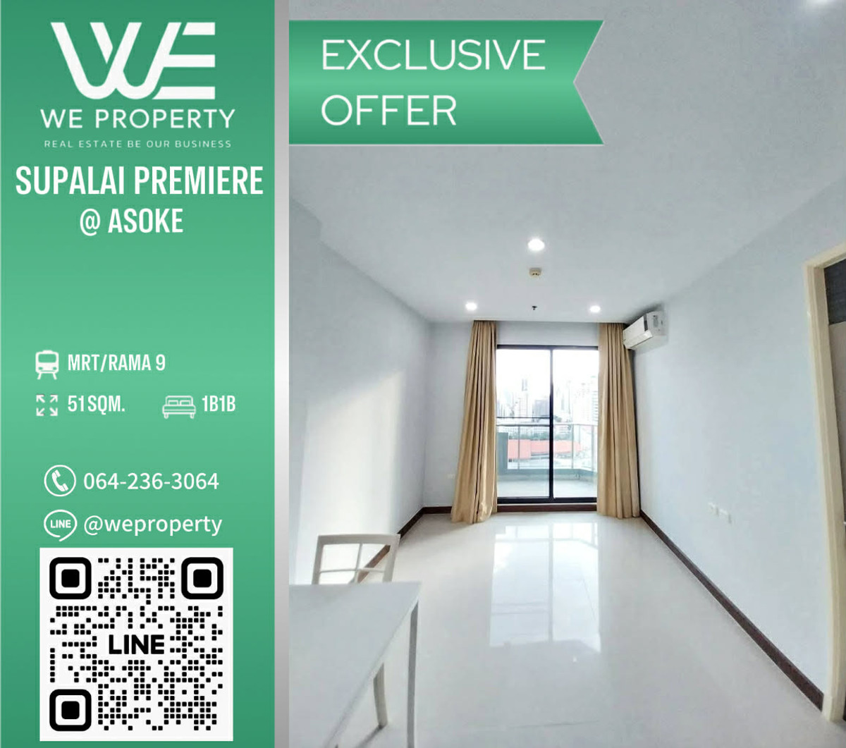 1Bed ไม่เคยปล่อยเช่าราคาดีที่สุด!!⭐Supalai Premiere @ Asoke (ศุภาลัย พรีเมียร์ แอท อโศก) 1Bed ไม่เคยปล่อยเช่าราคาดีที่สุด!!⭐Supalai Premiere @ Asoke (ศุภาลัย พรีเมียร์ แอท อโศก)