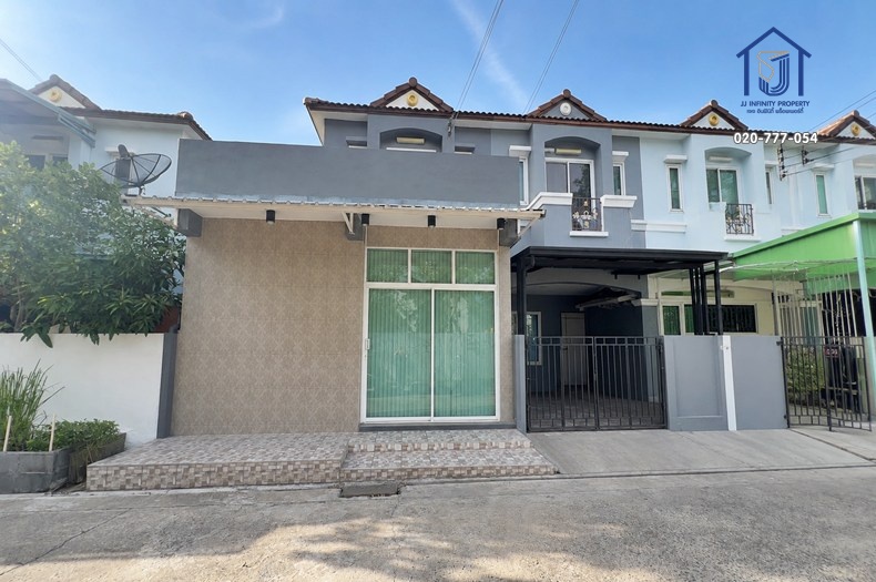 2-story townhouse for sale, KC Cluster Ramintra (KC7), Thai Raman Road, near Safari World and Chatuchot Expressway. 2-story townhouse for sale, KC Cluster Ramintra (KC7), Thai Raman Road, near Safari World and Chatuchot Expressway.
