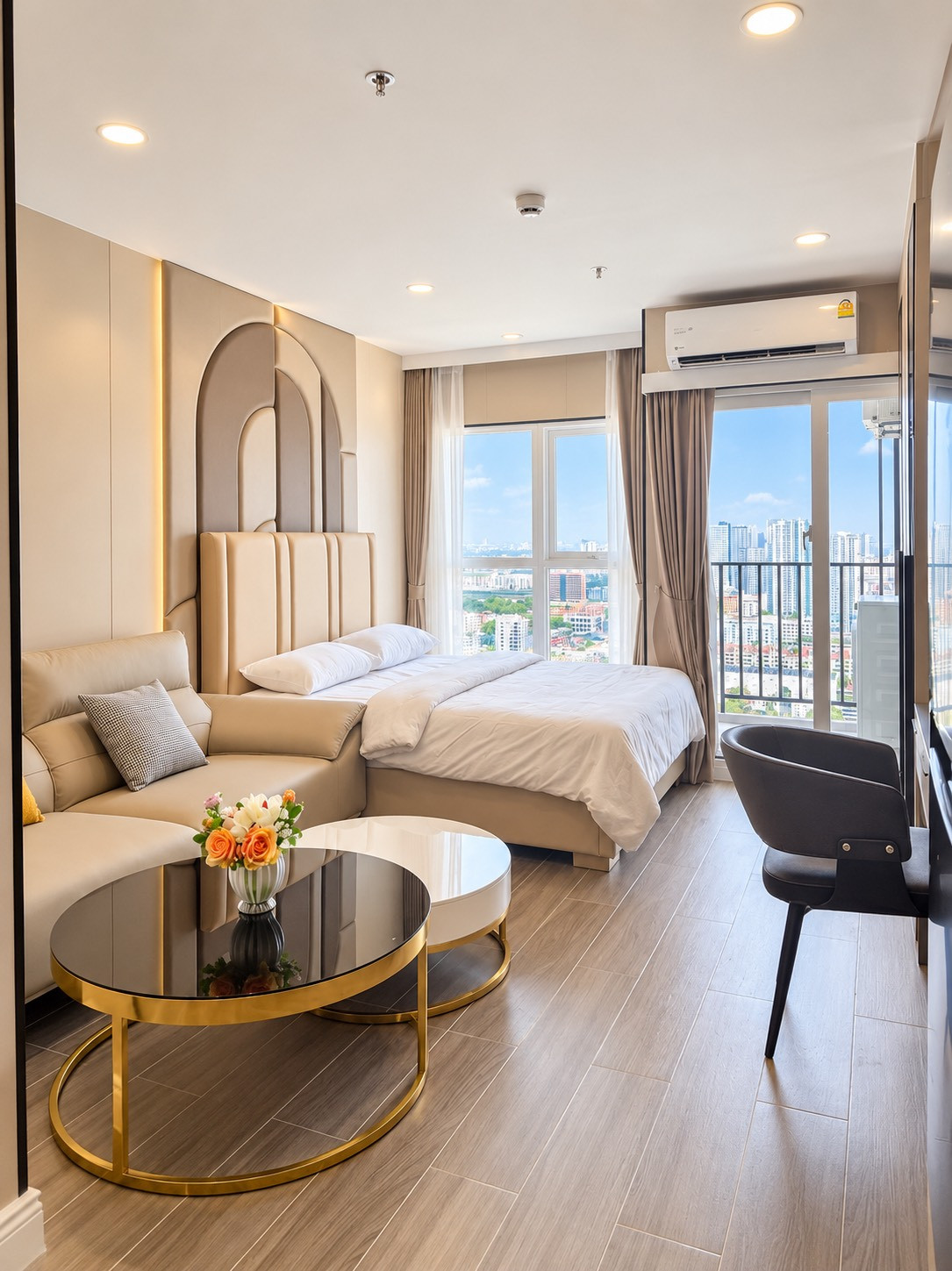 Condo for rent Supalai Veranda Ramkhamhaeng, fully built-in, beautiful.