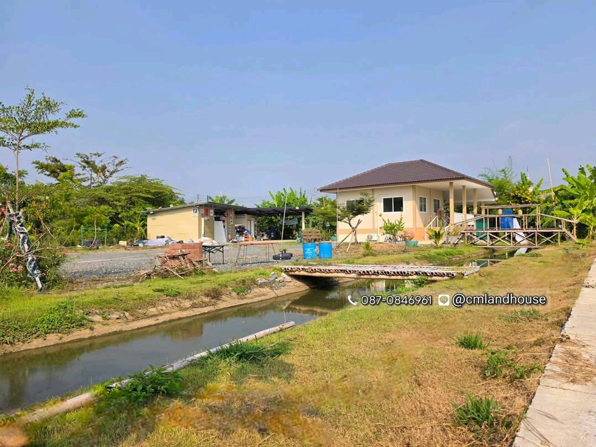 บ้านสวนริมน้ำ 1 ไร่ บ้านใหม่ พร้อมโรงเรือน โรงจอดรถ บาร์น้ำ ที่ดินมีรูปแปลงสวย (รูปถุงทอง, รูปเพชร) เส้นทางตรงไปเซ็นทรัลเฟสติวัล 15 กม. ใกล้ รพ.ดอยสะเก็ด 2 กม. – รูปที่ 2
