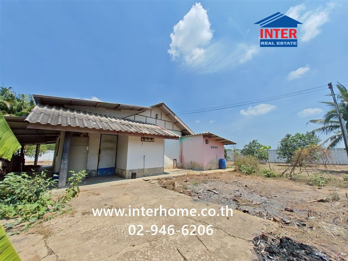 House + land, 1 floor, 1 rai 183 sq m. House + land, near the multipurpose hall, Ban Nong Buab Hom, Malai Man Road, rural highway 3440, Song Phi Nong, Suphanburi. – รูปที่ 4
