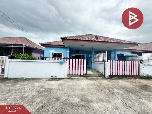 Single-storey semi-detached house for sale, area 31.3 sq m, Bang Lamung, Chonburi.