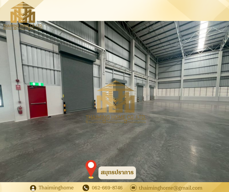 Factory/warehouse for rent, 2,512 sq m, purple area, Bangna Trat (TW8-18826)