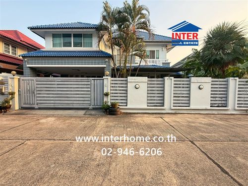 2-story detached house, 70.1 sq m, Ratchada 2 Village, Lat Phrao 80, near Lat Phrao BTS Station. Soi Lat Phrao 80, Lat Phrao Road, Ratchada-Sutthisan Road Wang Thonglang District Bangkok