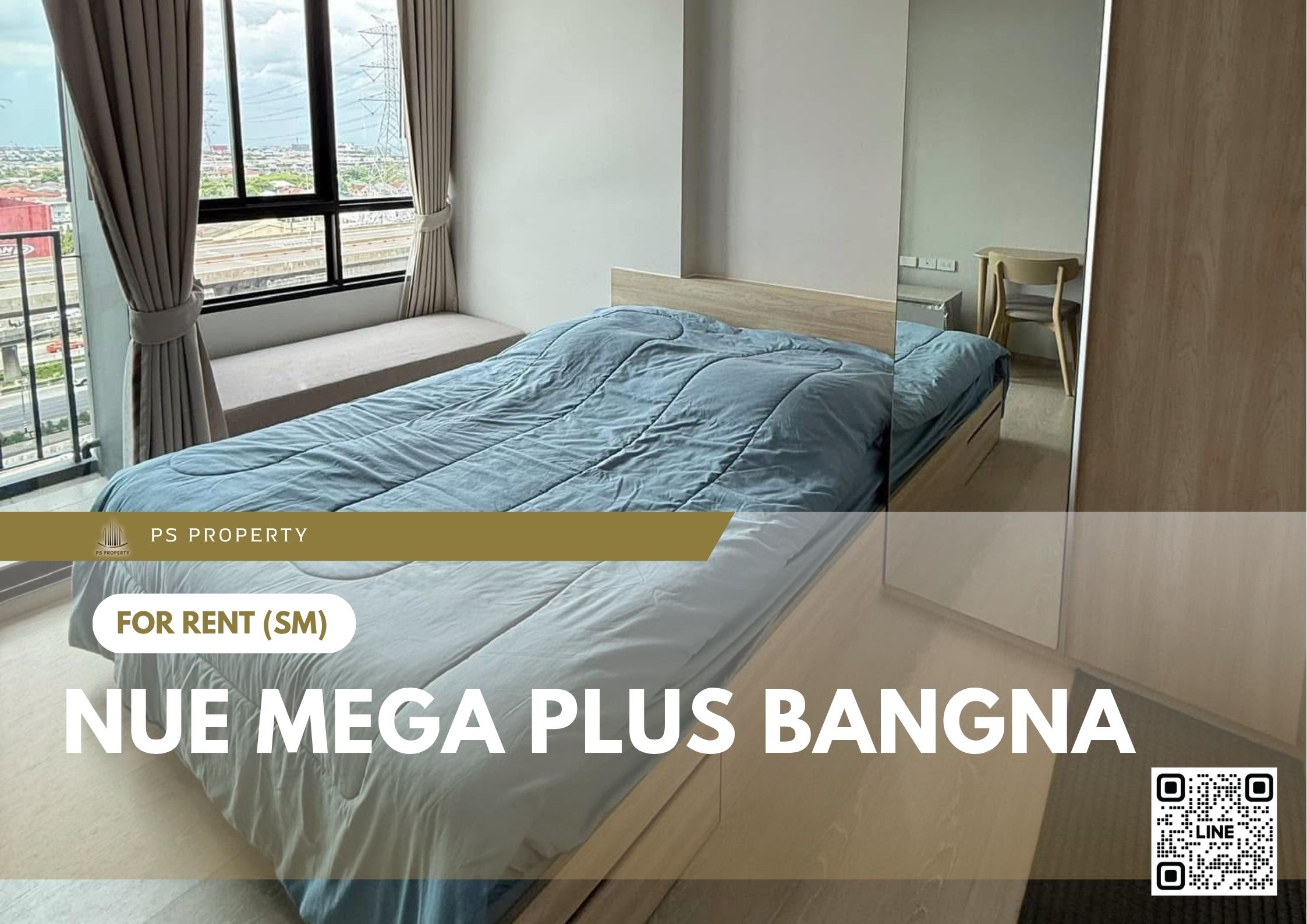 ให้เช่า ✨ Nue Mega Plus Bangna ✨ เฟอร์นิเจอร์ และ เครื่องใช้ไฟฟ้าครบ ใกล้ BTS บางนา 