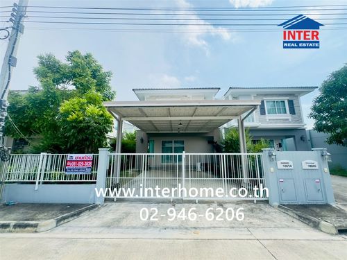 บ้านเเฝด 2 ชั้น 37.4 ตร.ว. หมู่บ้านวิลาจจิโอ ประชาอุทิศ90 ซอยจัดสรรตาเบิ้ม ถนนประชาอุทิศ90 ถนนเลียบทางด่วนสุขสวัสดิ์-พระราม2 พระสมุทรเจดีย์ สมุทรปราการ