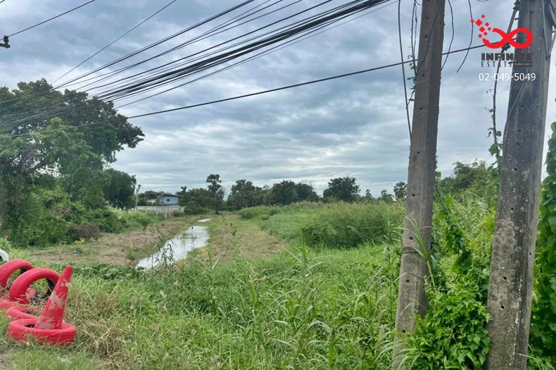 Land for sale, 1 rai, Bang Krapueng Road, Pathum Thani, near Highway 347, Pathum Thani-Bang Pahan.