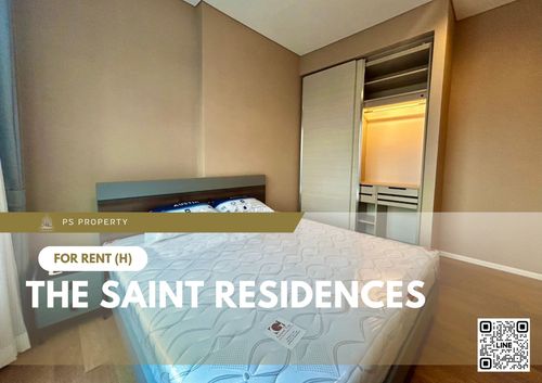 For rent 📍 The Saint Residences 📍 Fully furnished with appliances. Near BTS Ha Yaek Ladprao.