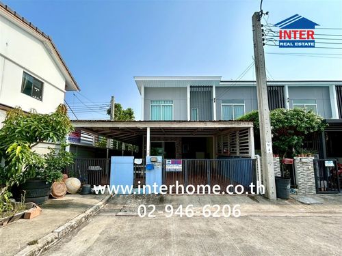 ทาวน์เฮ้าส์ 2 ชั้น 29.3 ตร.ว. หมู่บ้านพฤกษา86/2 ลาดกระบัง-สุวรรณภูมิ (บ้านพนาลี30) ซอยวัดศรีวารีน้อย ถนนบางนา-ตราด ถนนวัดศรีวารีน้อย บางเสาธง สมุทรปราการ