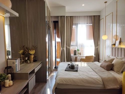 🌆 River curve view, 40th floor, beautiful view from the actual balcony, fully furnished room, ready to move in – Knightbridge Onnut ✨