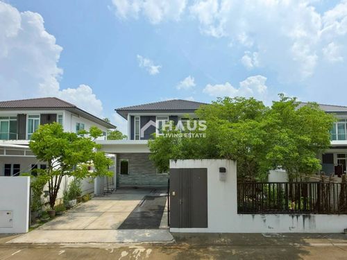 🚨 สเปคในฝัน! หลังบ้านวิวโล่งไม่ชนใคร (4 จอด + สวนจุใจ + สังคมคุณภาพ) 🔥 ขายบ้านเดี่ยว มัณฑนา ราชพฤกษ์ - สะพานมหาเจษฎาบดินทร์ฯ 🔥 Mantana Ratchaphruek - MahaChesadabodindranusornBridge / 3 ห้องนอน #HRM5071