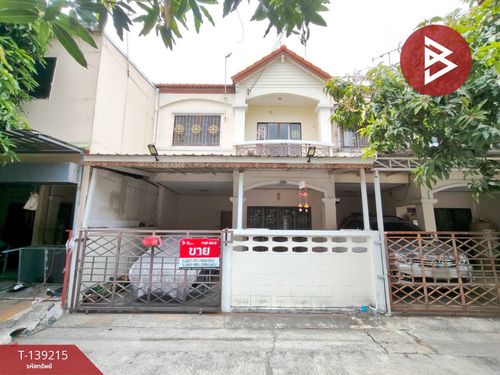 Townhouse for sale Theparak Village, Km. 25, Samut Prakan, ready to move in.