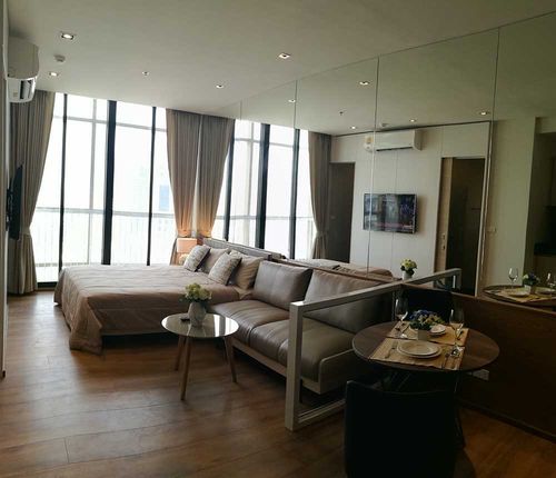 For rent, Park Origin Phrom Phong, 23rd floor, Tower 2, beautiful room, 28.5 sq m, city view, ready to move in, near BTS Phrom Phong, good view, prime location, Sukhumvit, beautiful room, fully furnished, convenient travel.