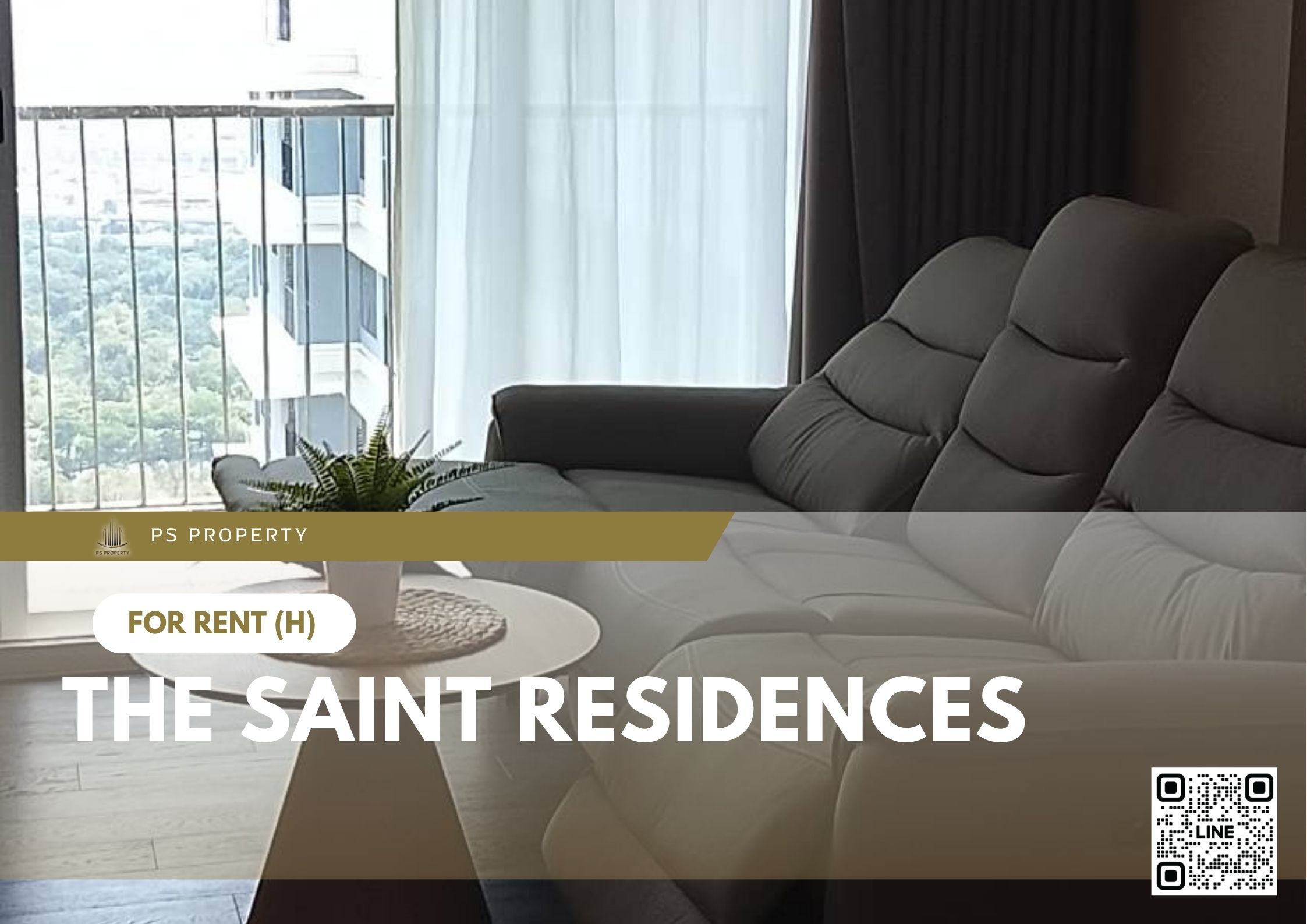 ให้เช่า ✨ The Saint Residences ✨ 2 ห้องนอน เฟอร์นิเจอร์ และ เครื่องใช้ไฟฟ้าครบ ใกล้ BTS ห้าแยกลาดพร้าว