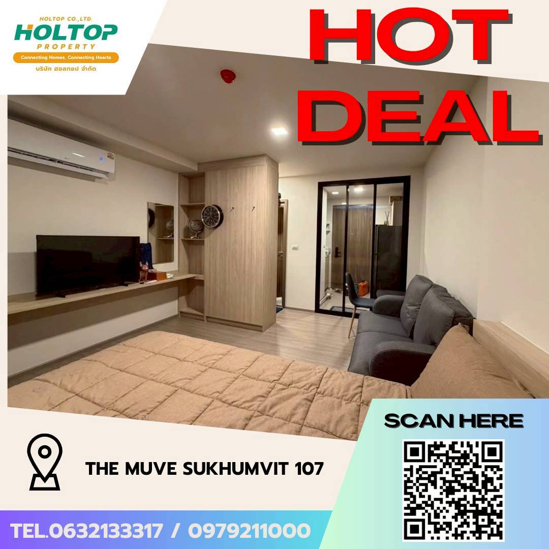 #L449🎉 180569 Condo for rent THE MUVE Sukhumvit 107  