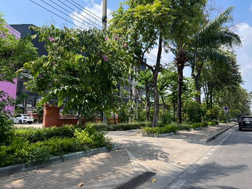 ขายที่ดินแปลงสวยติดถนนเลียบทางด่วนเอกมัยรามอินทรา ฝั่งเดียวกับเซ็นทรัล ห่างเซ็นทรัล100เมตร 0863557948