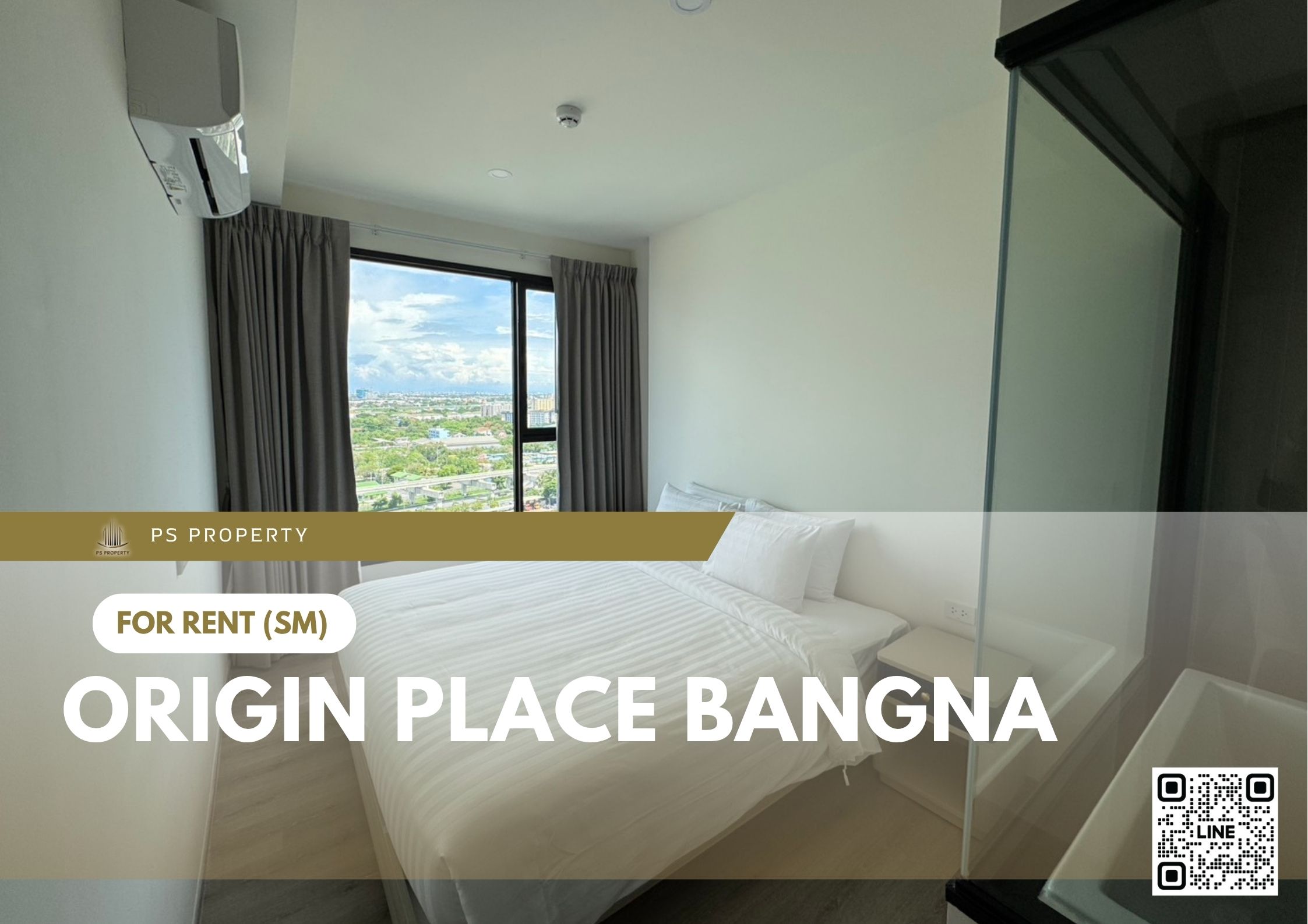ให้เช่า ✨ Origin place bangna ✨ ห้องพร้อมอยู่ ฟรี WiFi เครื่องใช้ไฟฟ้าครบ!