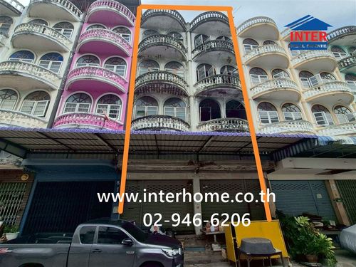 Commercial building, 4 floors, 40.7 sq m. Commercial building, Soi Ekachai 105, Ekkachai Road, Bang Bon 3 Road, Bang Khun Thian District. Bangkok