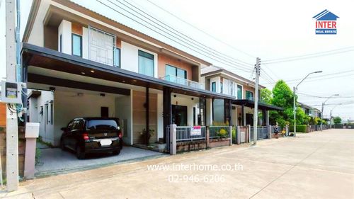 2-story detached house, 50.6 sq m, H Cape Serene Village. Bangna-Sukhapiban 2 Soi Sukhaphiban 2, Soi 15/1, Sukhaphiban 2 Road Kanchanaphisek Road, Prawet District, Bangkok