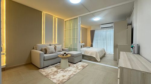 < บ้านชมดาว คอนโดมิเนียม Baan Chom Dao Condominium >  คอนโดทำเลศักยภาพ ใกล้ BTS อ่อนนุช และ MRT ศรีนุช 