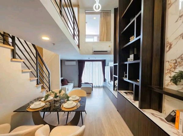 🚇💦 Just 290 m. from BTS Saladaeng, only 350 m. from MRT Samyan, Duplex 2 Bedroom room.