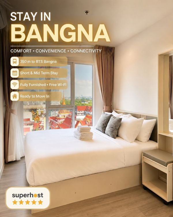 🔥 Condo for Rent – Regent Home Bangna (Short to Medium Term) 🔥(Only 400 meters from BTS Bangna – Ready to move in)📍 Location: Bangna🏢 Project: Regent Home Bangna📏 Size: 28 sq.m. (1 Bedroom – open plan)📍 Floor: 12 | Building D🌆 City View with