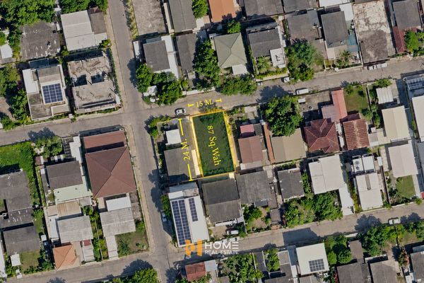 📍 Prime business location on Rama 9 Road, ready for development 📍 Land Rama 9 Soi 51 / 87 sq.wa (for sale), Land Rama 9 Soi 51 / 86 Square Wa (FOR SALE) BZD187