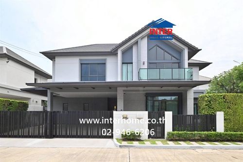 บ้านเดี่ยว 2 ชั้น 91.2 ตร.ว. หมู่บ้านบางกอกบูเลอวาร์ด พระราม5 ซอยอัจฉริยะประสิทธิ์1 ถนนราชพฤกษ์ ถนนนครอินทร์ บางกรวย นนทบุรี