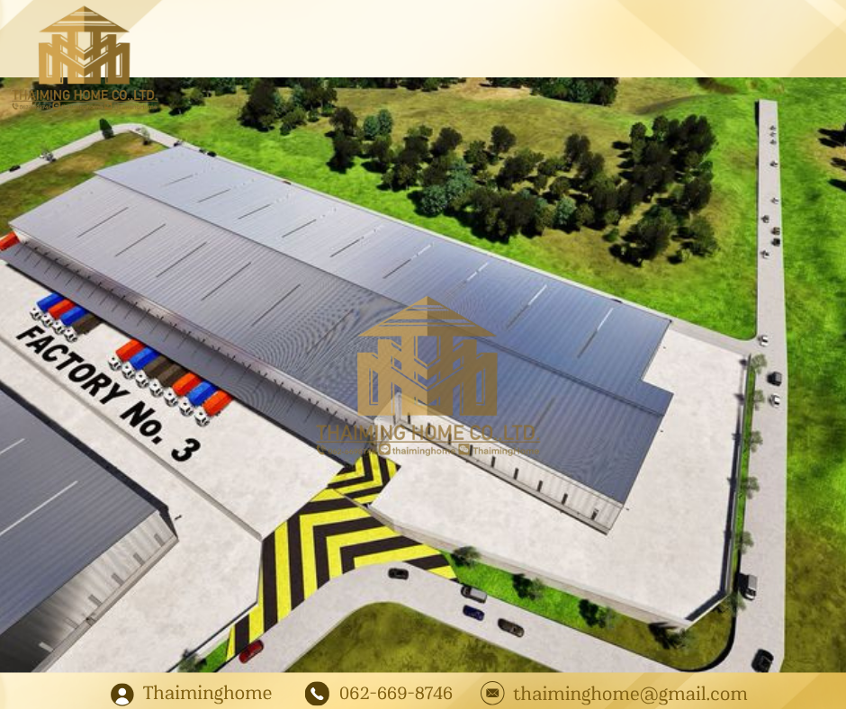 For rent: Newly built warehouse/factory with office, 14,464 sq m, Khao Khan Song, Sriracha, Chonburi (TW8-19726)