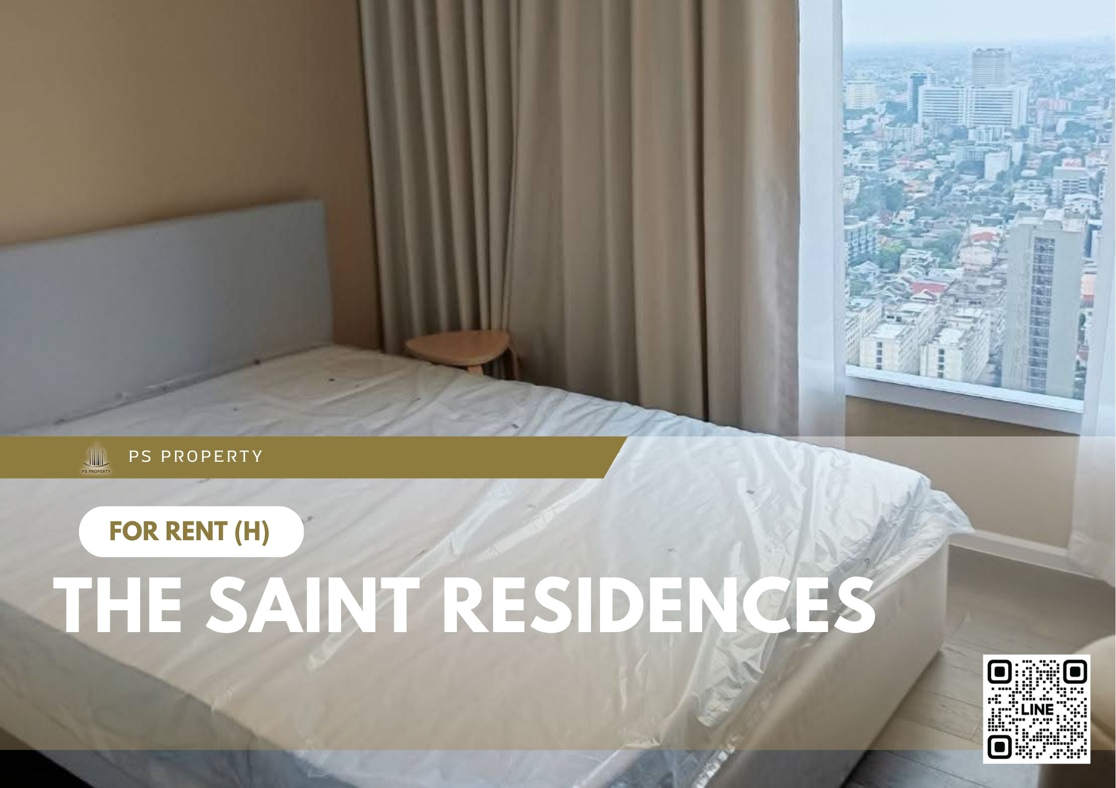 ให้เช่า ✨ The Saint Residences ✨ 2 ห้องนอน 2 ห้องน้ำ เฟอร์นิเจอร์ และ เครื่องใช้ไฟฟ้าครบ ใกล้ BTS ห้าแยกลาดพร้าว