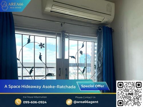 🔥ขายคอนโดราคาพิเศษ ต่ำกว่าตลาด พร้อมเข้าอยู่ สนใจทักได้เลย
A Space Hideaway Asoke - Ratchada