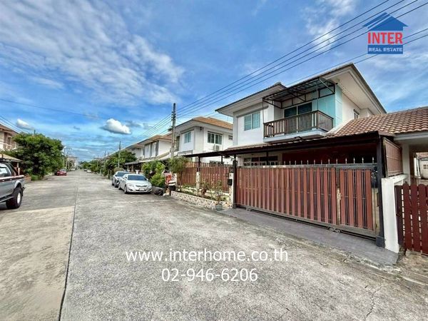 Twin house, 2 floors, 44.8 sq m, Phattharin Village 2. Ramintra-Hathairat Hathairat Road Suwinthawong Road, Ramintra Road, Liap Khlong Song Road, Khlong Sam Wa District, Bangkok