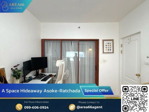 🔥	ห้องสวย พร้อมโอน สนใจทักได้เลย
A Space Hideaway Asoke - Ratchada 