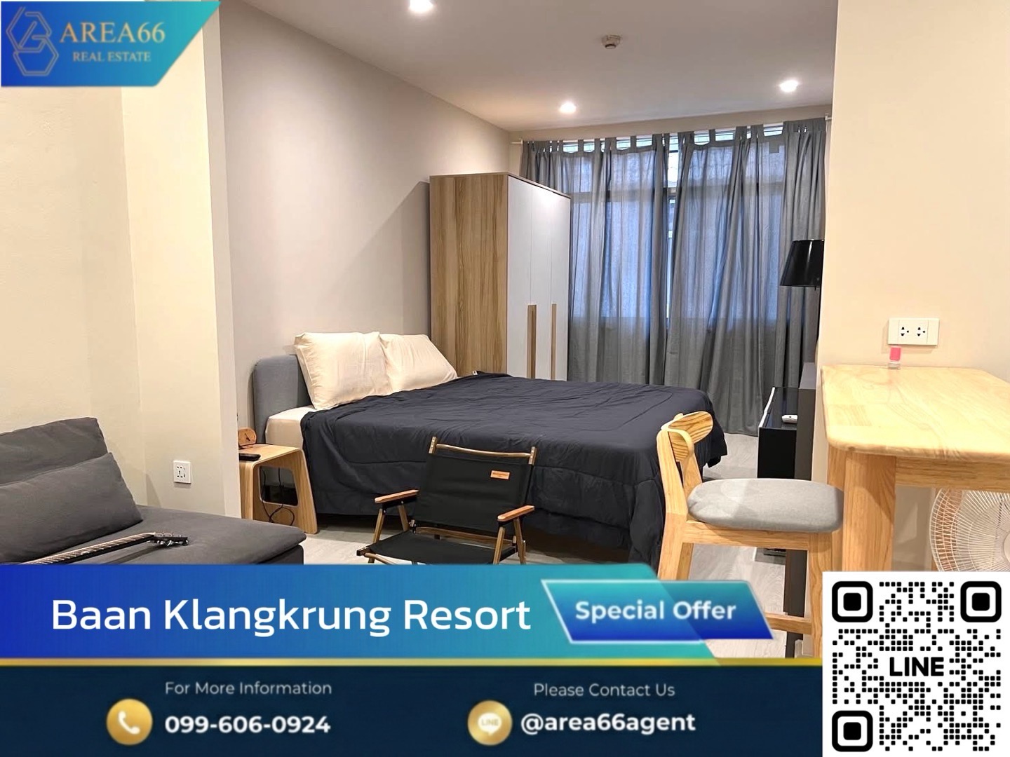 🔥ห้องพร้อมส่งต่อ ราคาน่ารัก เจ้าของดูแลอย่างดี
Baan Klang Krung Resort 