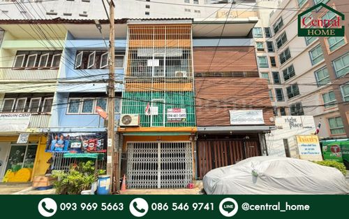 Shophouse, 3-story commercial building, Soi Sathu Pradit 31, Rama 3 Road, near Central Rama 3.