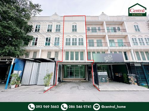 ให้เช่า อาคารพาณิชย์ 3.5 ชั้น ทำเลทอง ถนนนวมินทร์ ใกล้ตลาดปัฐวิกรณ์