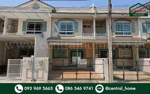 2-story townhome, Villaggio Bangna, Soi ABAC, beautiful house, very new, ready to move in, cheap price.