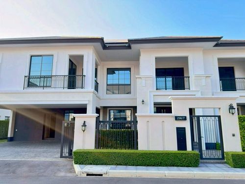 ให้เช่า บ้านเดี่ยว 2 ชั้น The Palm Residences วัชรพล ขนาด 105 ตารางวา 4 ห้องนอน แบบบ้าน EMBRACE แขวงท่าแร้ง เขตบางเขน กรุงเทพมหานคร