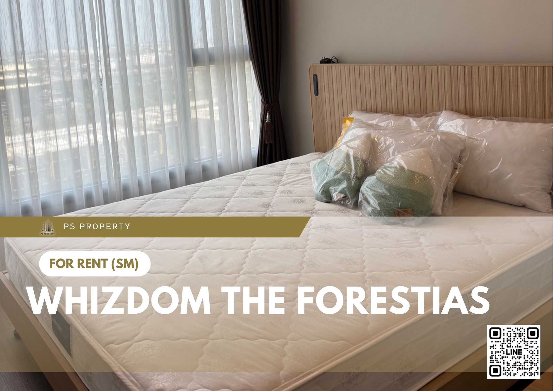 ให้เช่า 📍 Whizdom The Forestias 📍 เฟอร์นิเจอร์ และ เครื่องใช้ไฟฟ้าครบ ใกล้ Mega บางนา