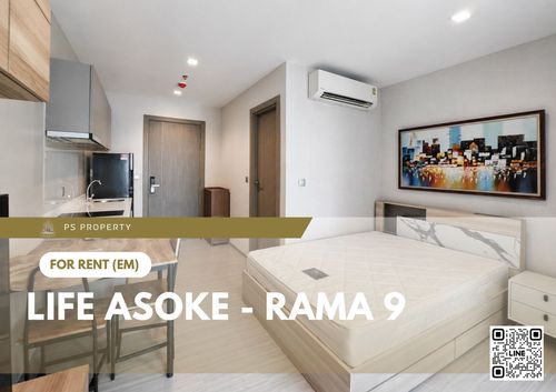 ให้เช่า 🔥 Life Asoke - Rama 9 🔥  เฟอร์นิเจอร์ และ เครื่องใช้ไฟฟ้าครบ ใกล้ Central พระราม 9