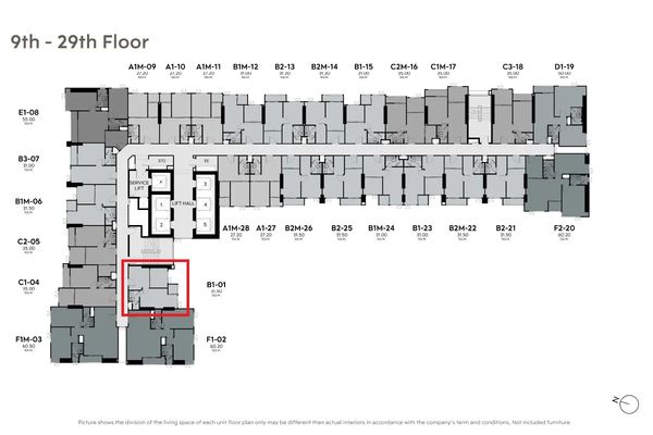 Life Sukhumvit-Rama 4, room 1-bed 27.2 sq m, contract price only 2.41 million baht.