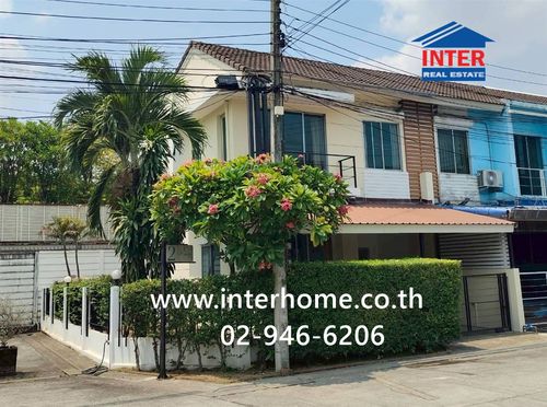 Townhouse, 2 floors, 32.2 sq m, Vista Avenue Village, Watcharapol, near BTS Bhumibol Adulyadej Hospital, Soi Watcharapol 5, Watcharapol Road, Ramindra Road, Sai Mai District, Bangkok.