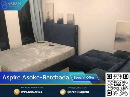 🔥Beautiful room, good condition, well taken care of.Aspire Asoke - Ratchada