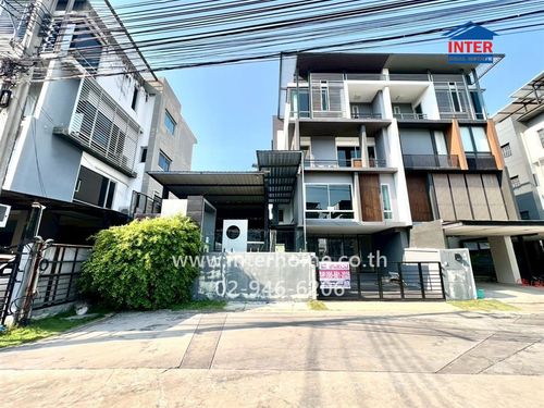 Home office, 4 floors, 60.8 sq m, B Square, Rama 9-Meng Jai. Soi Saha Autumn Pracha Uthit Road Wang Thonglang District Bangkok