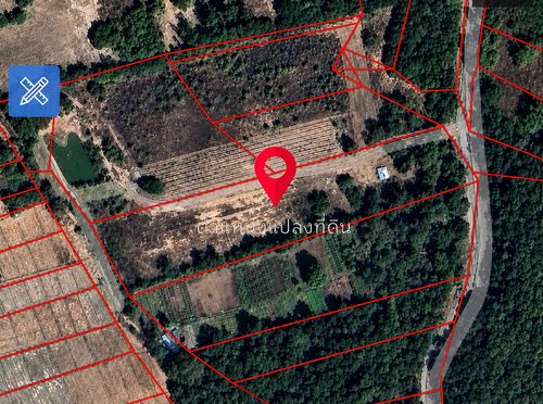 Land for sale, area 4.85 rai, mountain view, Hang Chat District, Lampang Province, suitable for a homestay.