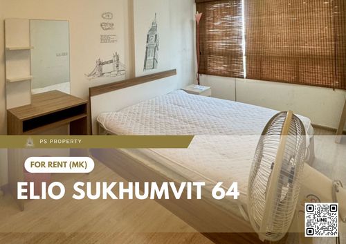 For rent 📍 Elio Sukhumvit 64 📍 Fully furnished with appliances. Near BTS Punnawithi.