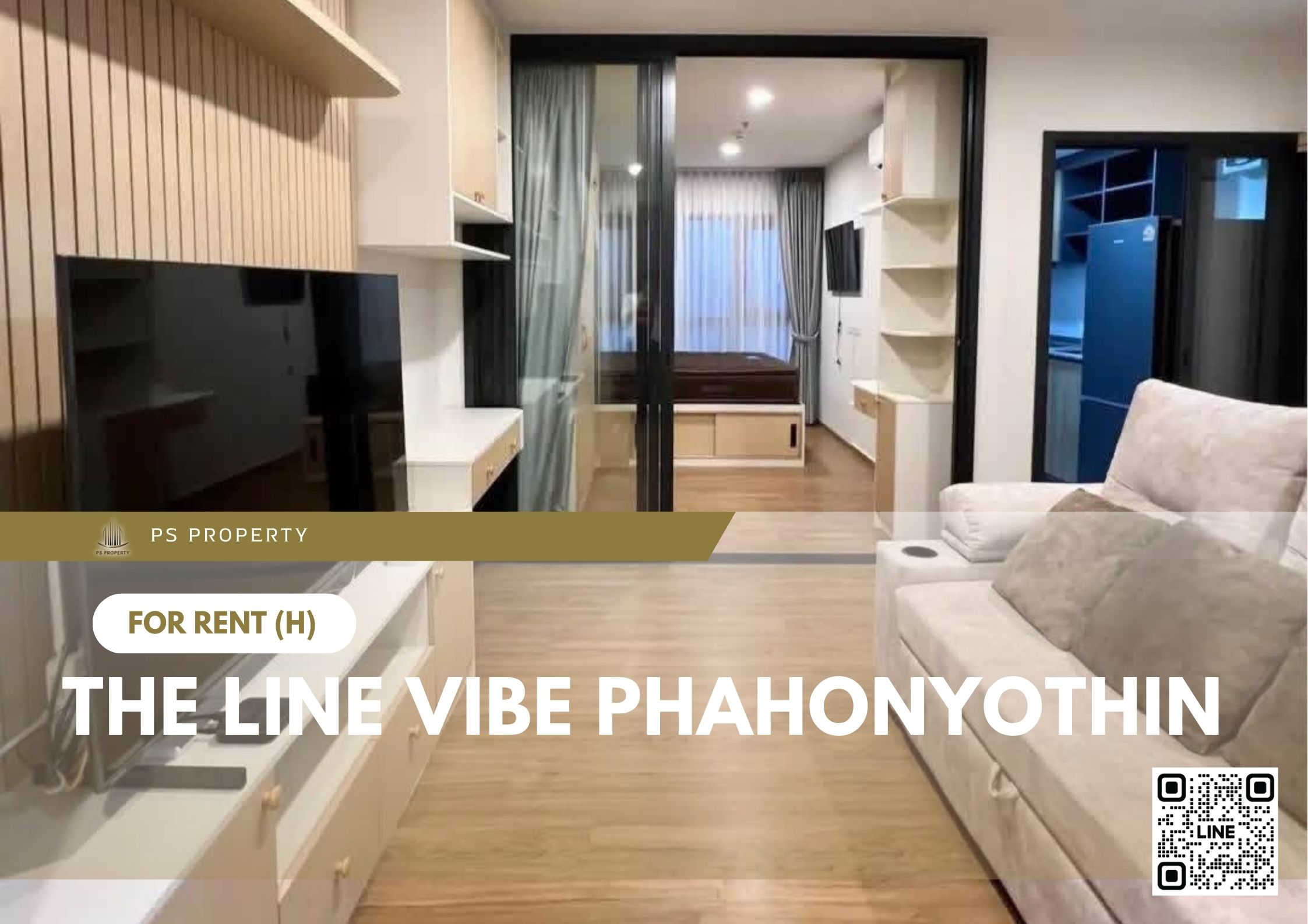 ให้เช่า 🔥 The Line Vibe Phahonyothin 🔥เฟอร์นิเจอร์ และ เครื่องใช้ไฟฟ้าครบ ใกล้รถไฟฟ้าถึง 2 สาย