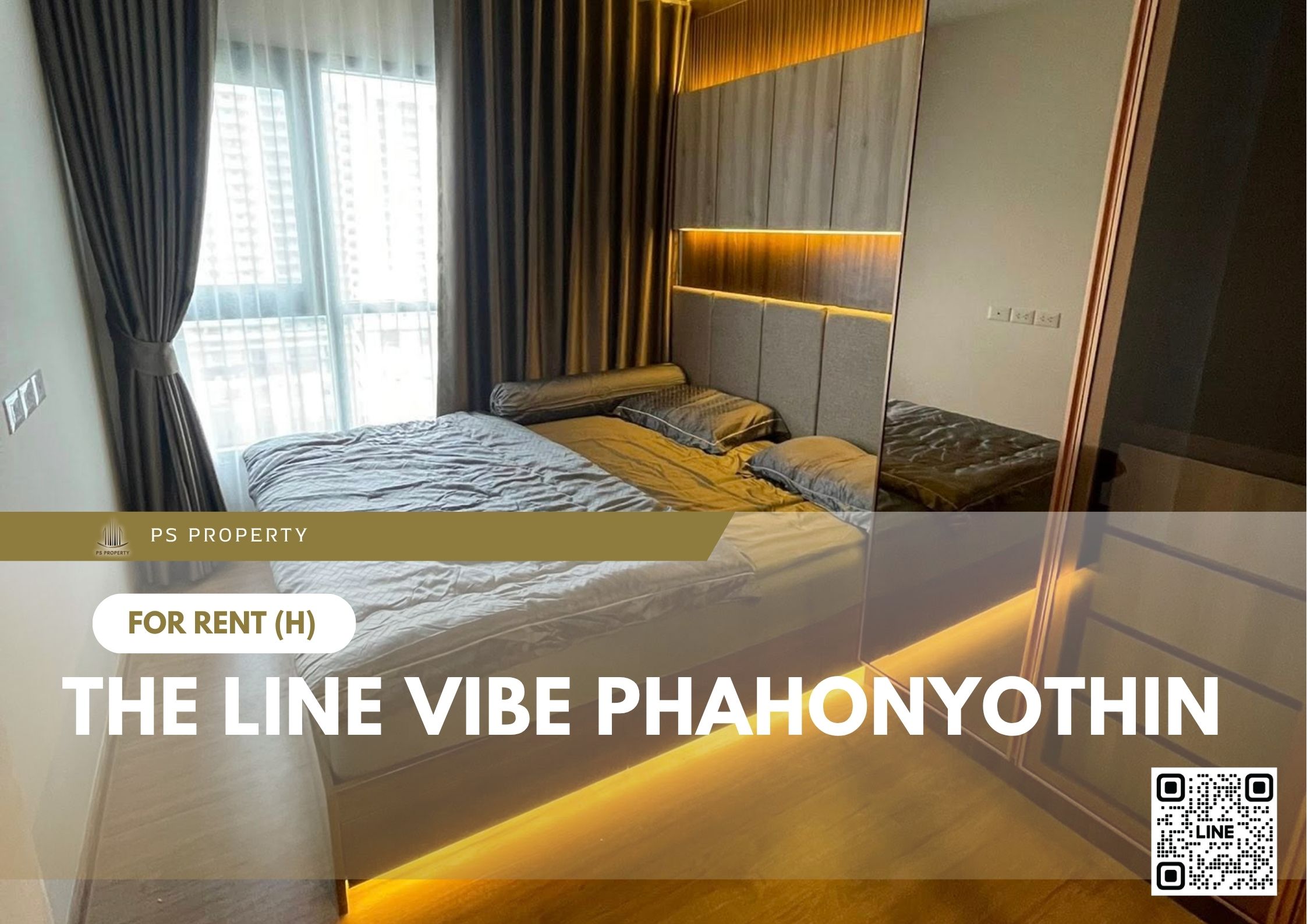 ให้เช่า ✨ THE LINE VIBE Phahonyothin ✨ เฟอร์นิเจอร์ และ เครื่องใช้ไฟฟ้าครบ ใกล้ BTS ห้าแยกลาดพร้าว