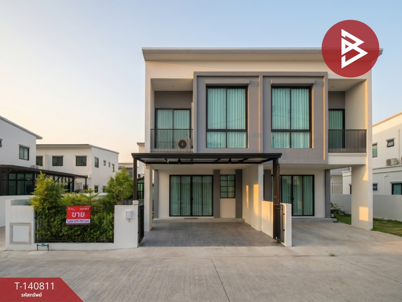Semi-detached house for sale, Clevertime Village Srichan-Airport Ban Ped Khon Kaen